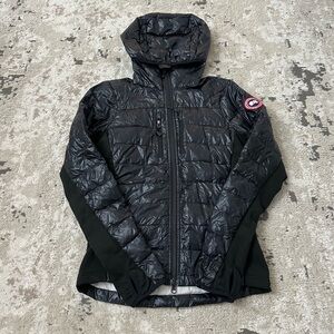 Canada Goose Black Hybrid Down Jacket XS Hooded Lightweight Puffer
